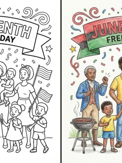 Juneteenth coloring pages