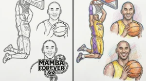kobe bryant coloring pages