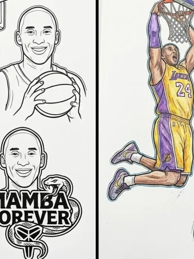 Kobe Bryant coloring pages