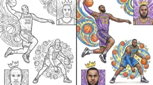 lebron james coloring pages