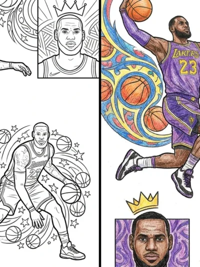 Lebron James coloring pages
