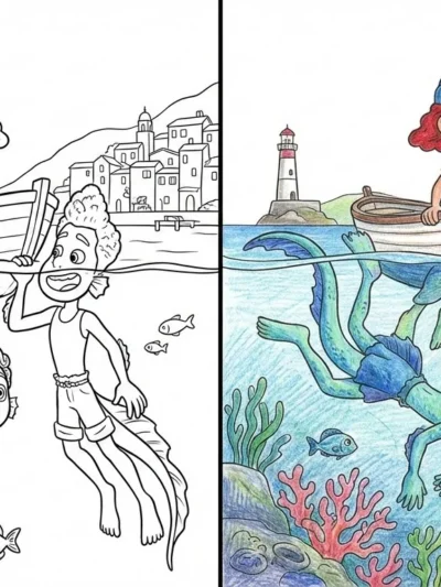 Luca coloring pages