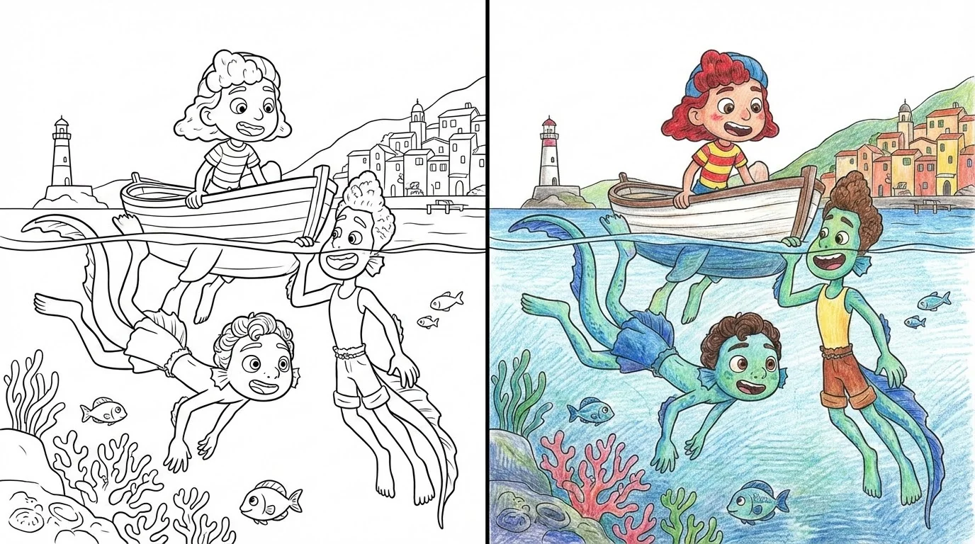 52 Luca Coloring Pages (Free PDFs)