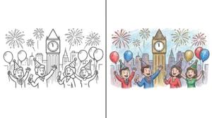 new years coloring pages