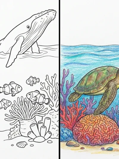Ocean coloring pages
