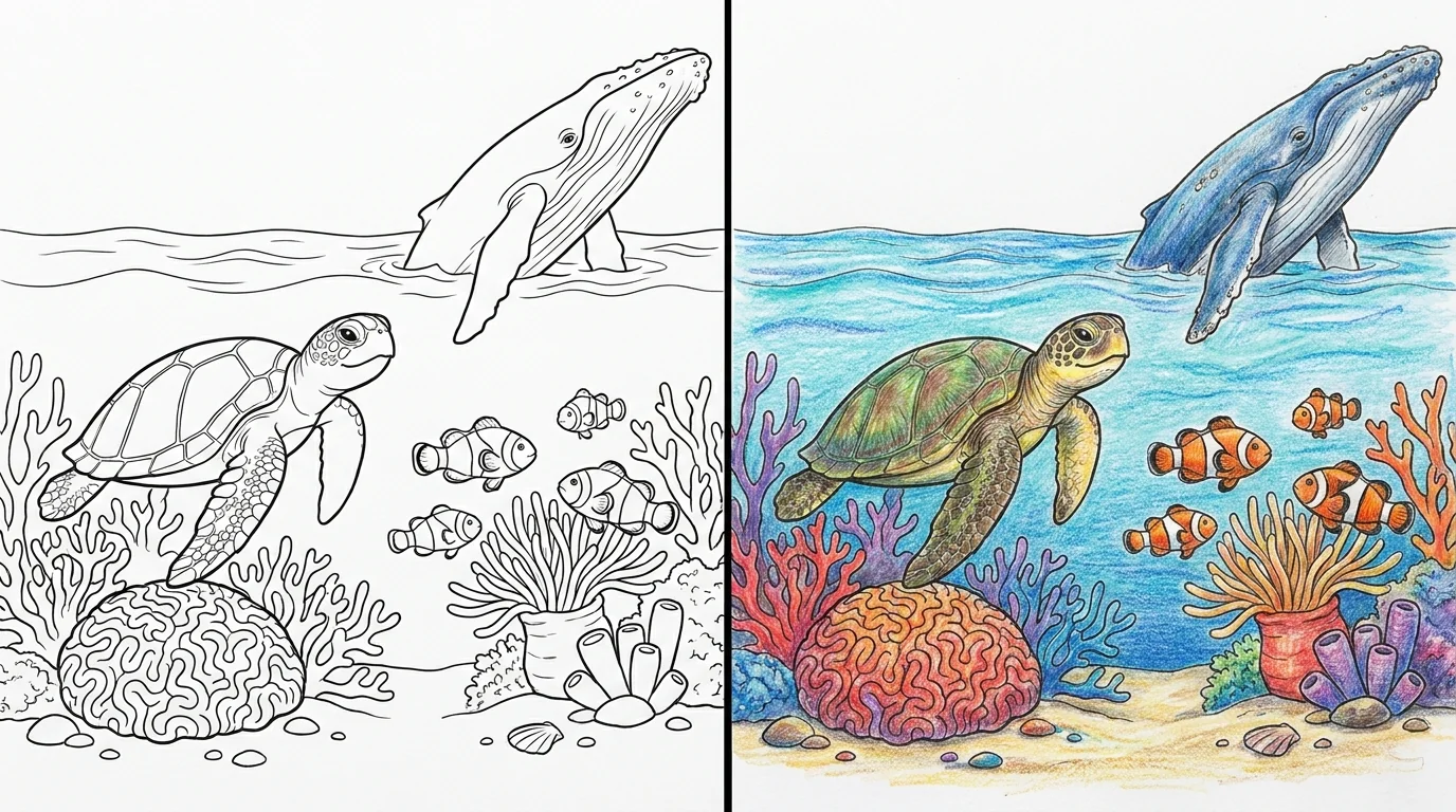 48 Ocean Coloring Pages (Free PDFs)