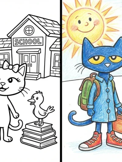 Pete The Cat coloring pages