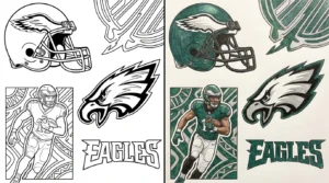 philadelphia eagles coloring pages