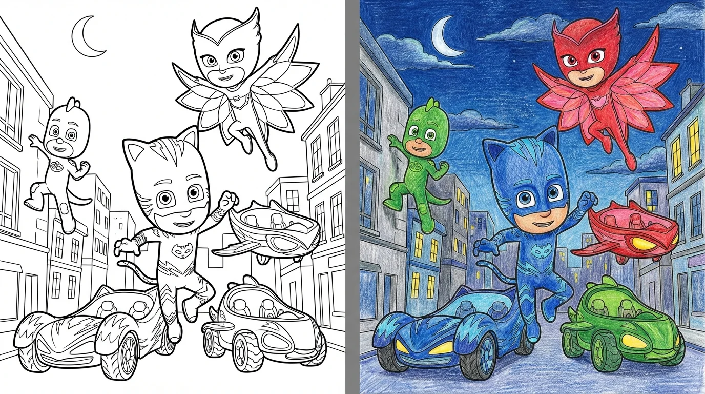 69 Pj Masks Coloring Pages (Free PDFs)
