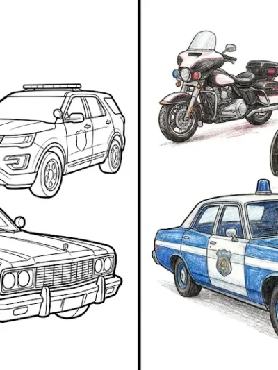 Police Car coloring pages