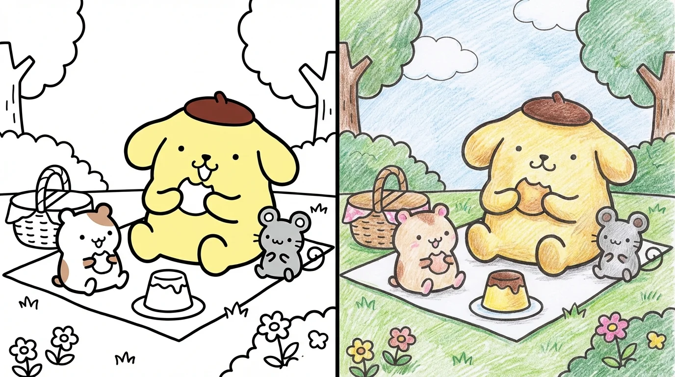60 Pompompurin Coloring Pages (Free PDFs)