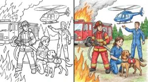 rescue heroes coloring pages