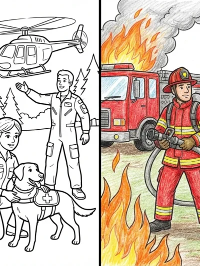 Rescue Heroes coloring pages