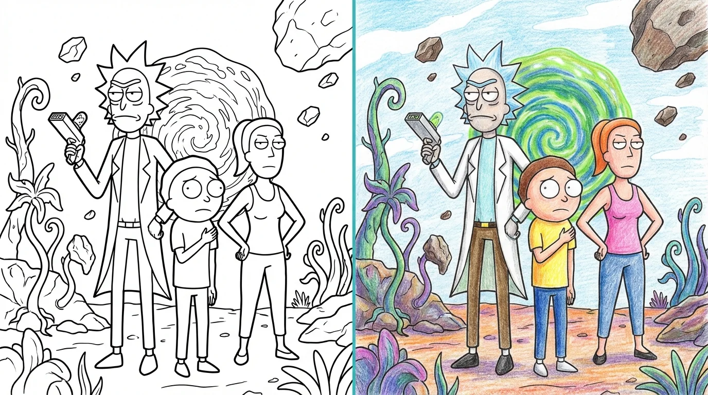 58 Rick And Morty Coloring Pages (Free PDFs)