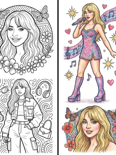 Sabrina Carpenter coloring pages