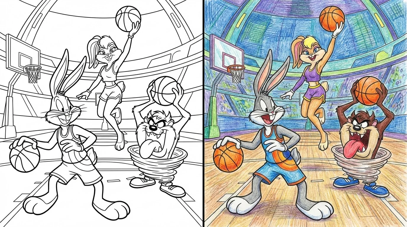 53 Space Jam Coloring Pages (Free PDFs)
