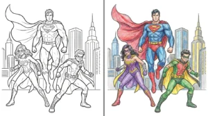 superhero coloring pages