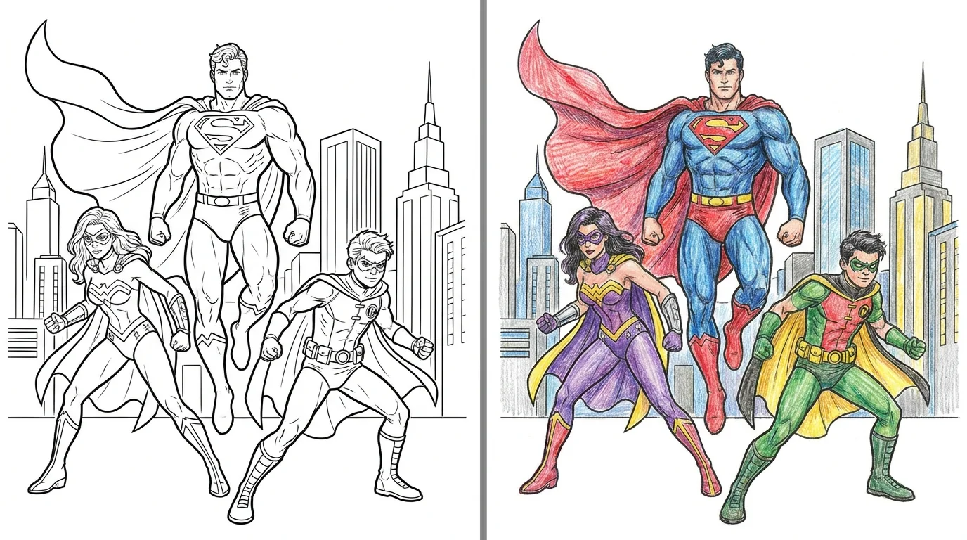 51 Superhero Coloring Pages (Free PDFs)
