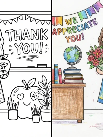 Teacher Appreciation coloring pages