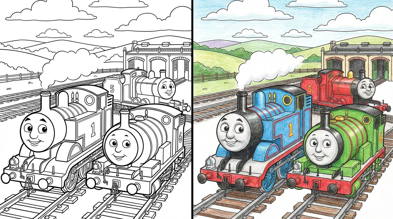 51 Thomas The Train Coloring Pages (Free PDFs)