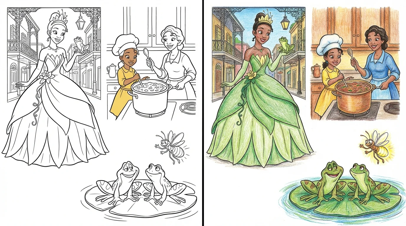 43 Tiana Coloring Pages (Free PDFs)