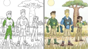 wild kratts coloring pages
