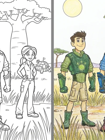 Wild Kratts coloring pages
