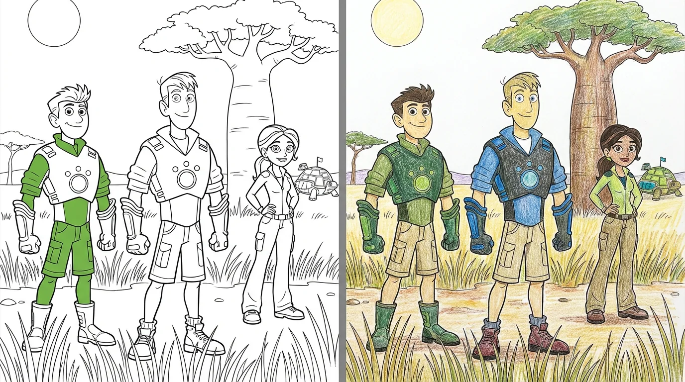 48 Wild Kratts Coloring Pages (Free PDFs)
