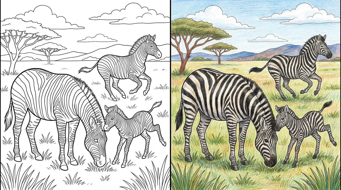 56 Zebra Coloring Pages (Free PDFs)