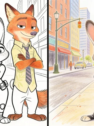 Zootopia coloring pages