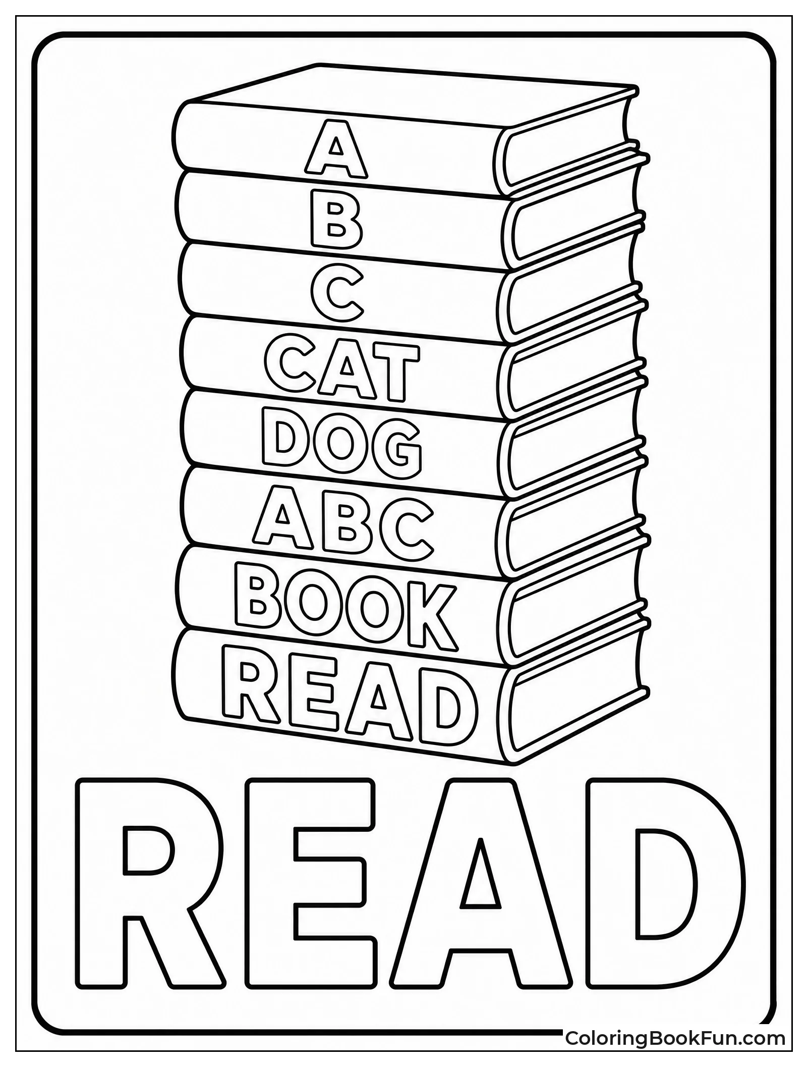 Tall Stack of Alphabet Books