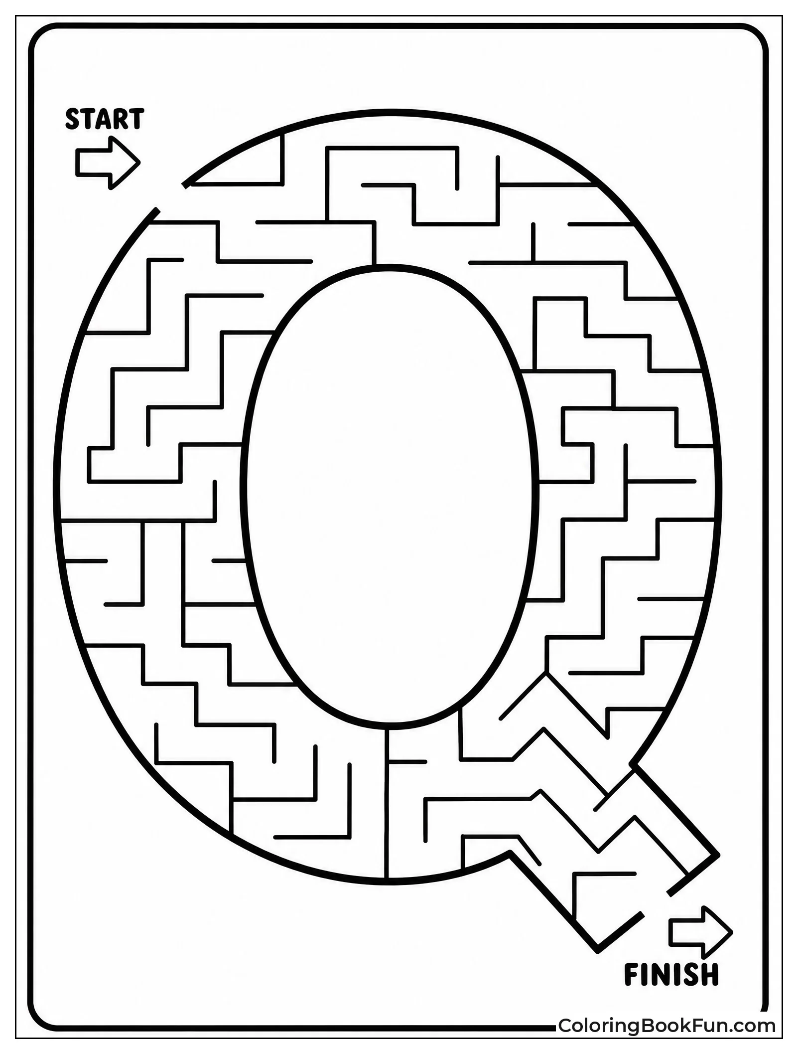 Tracing Path to Hidden Letter Q