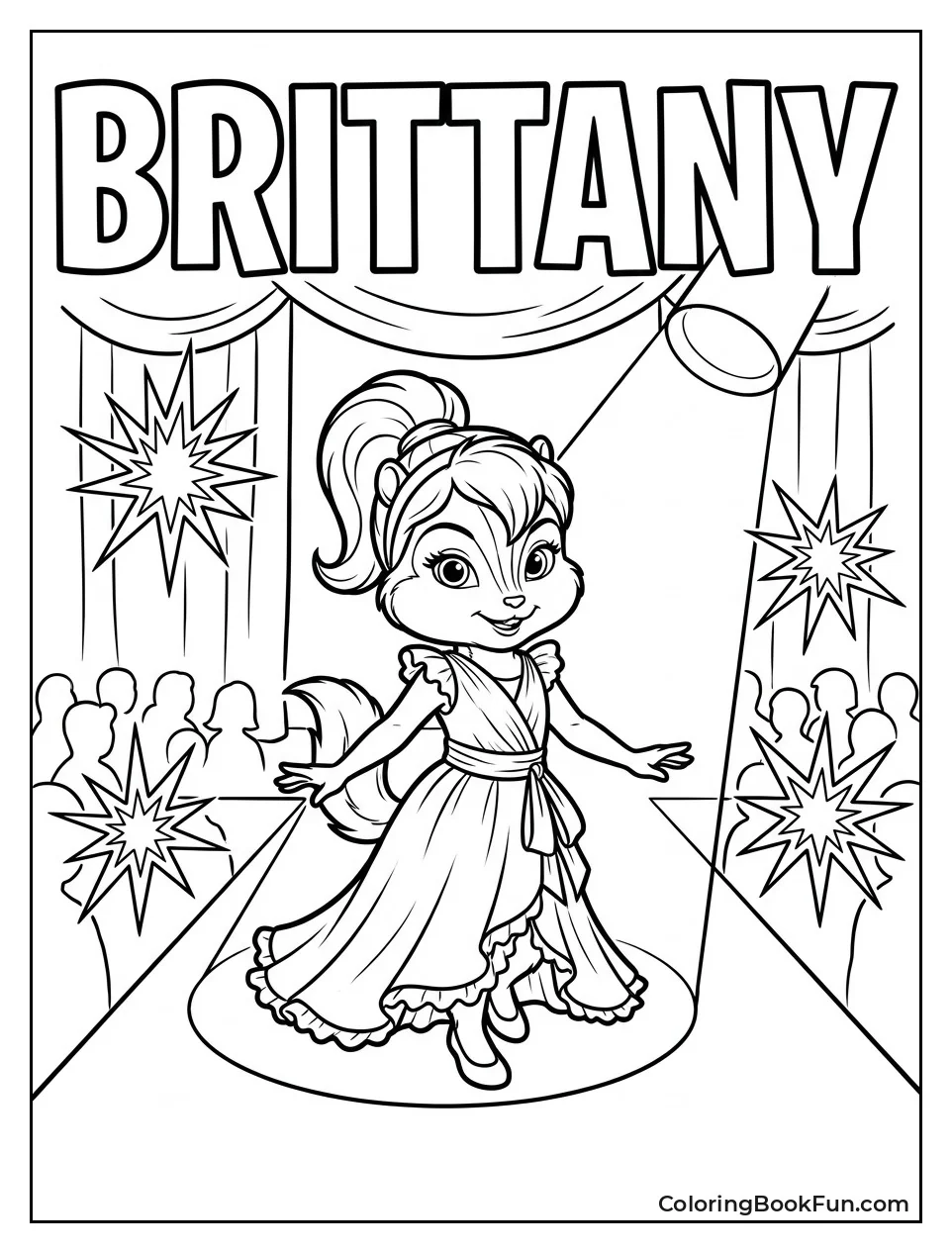 Brittany on the Fashion Runway