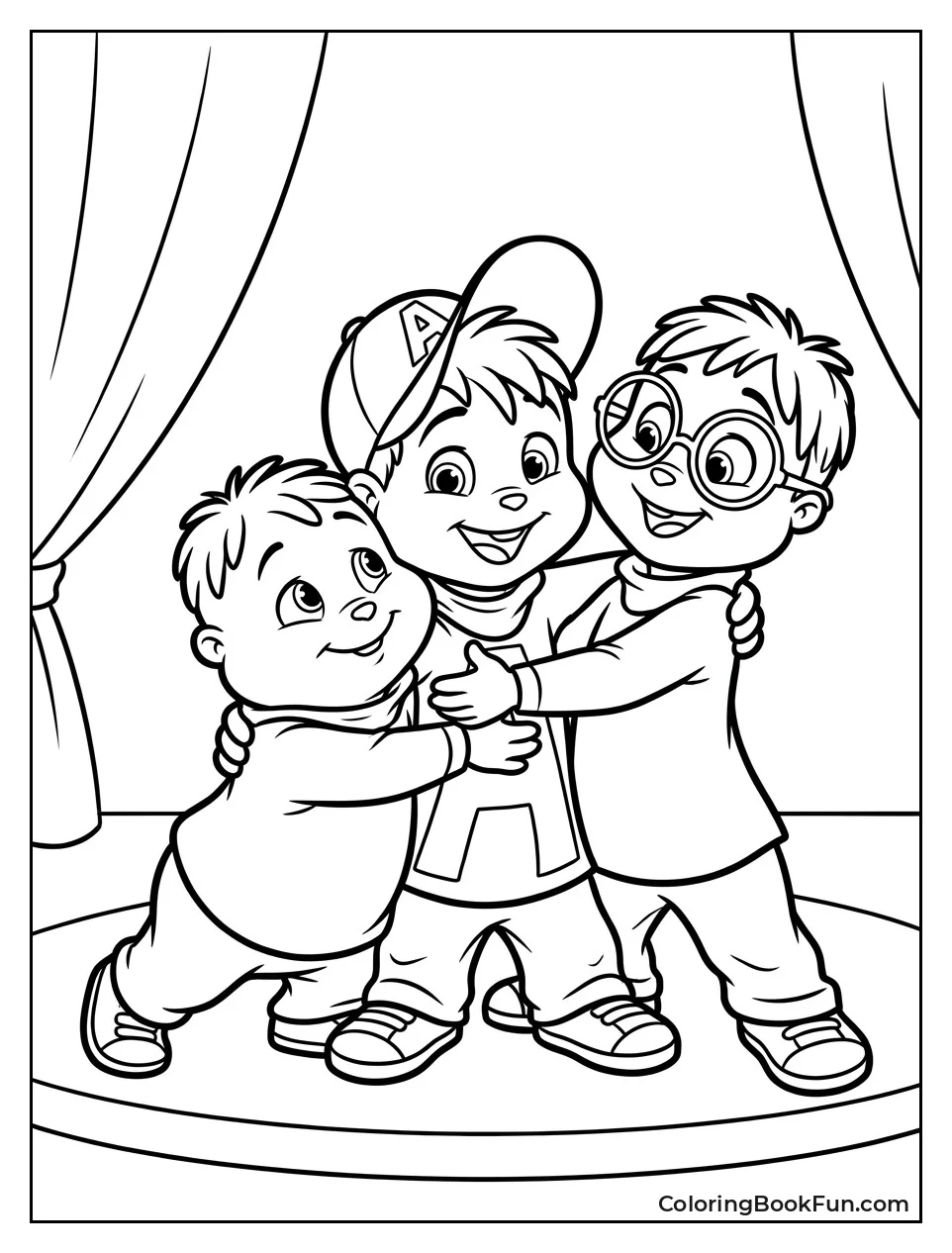 Chipmunks Hugging Each Other
