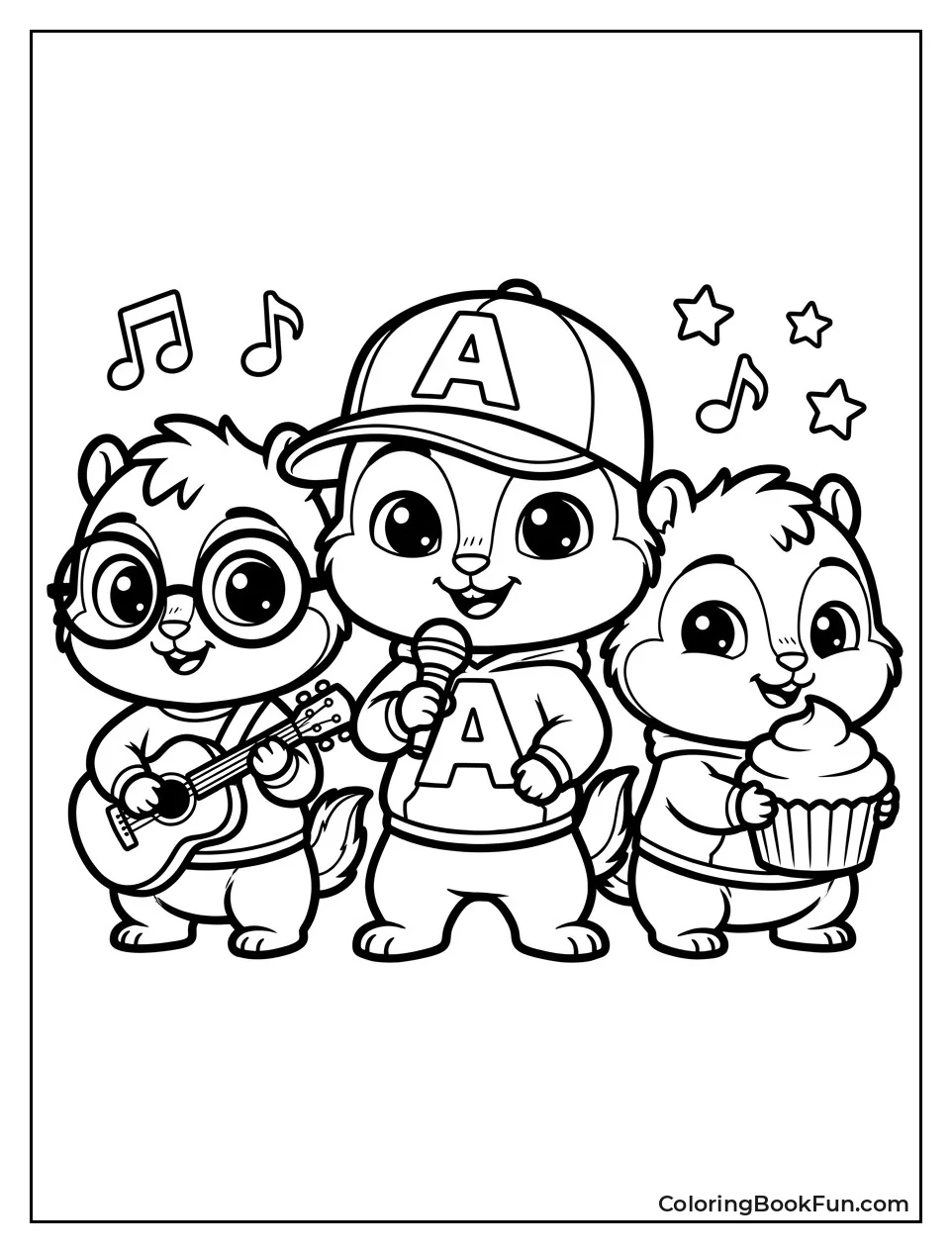 Kawaii Style Chipmunks