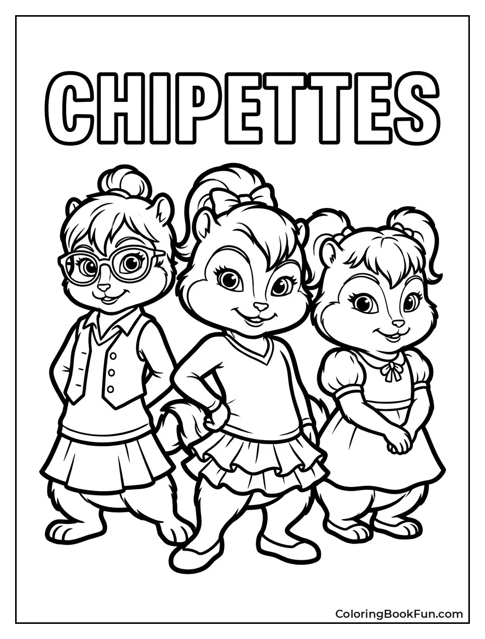 Chipettes Posing Together