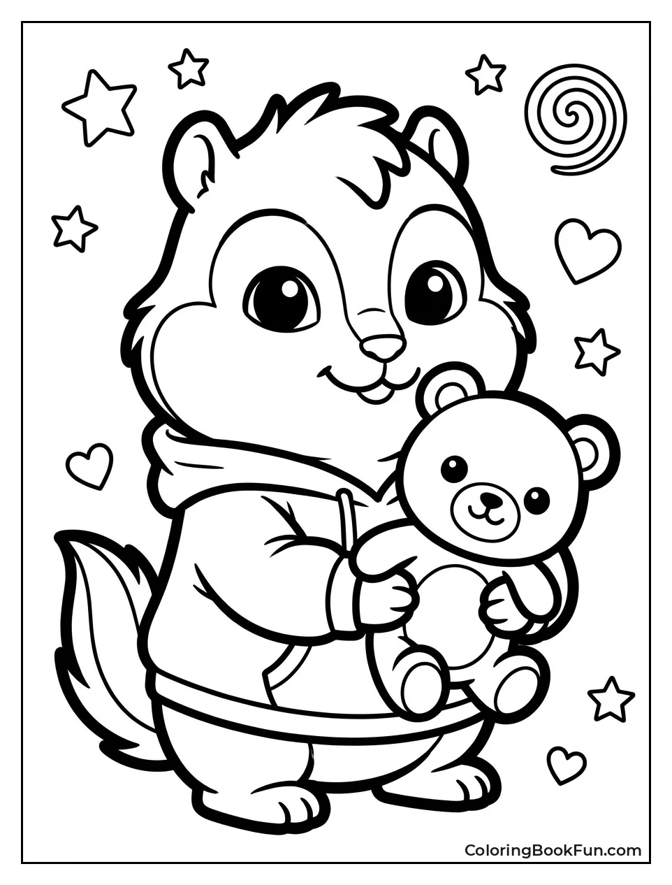 Kawaii Theodore with Teddy Bear