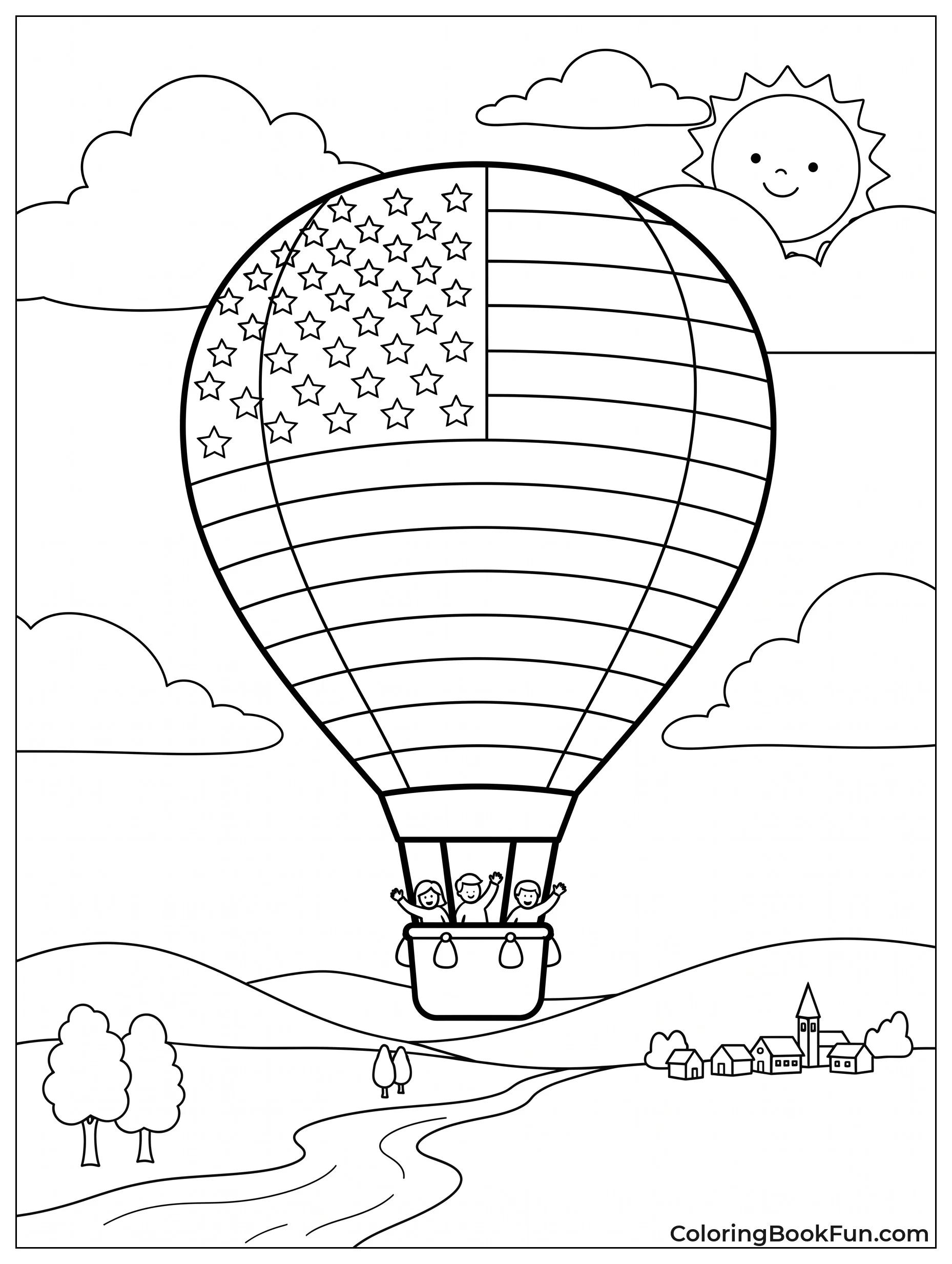 Balloon Shaped like the Flag