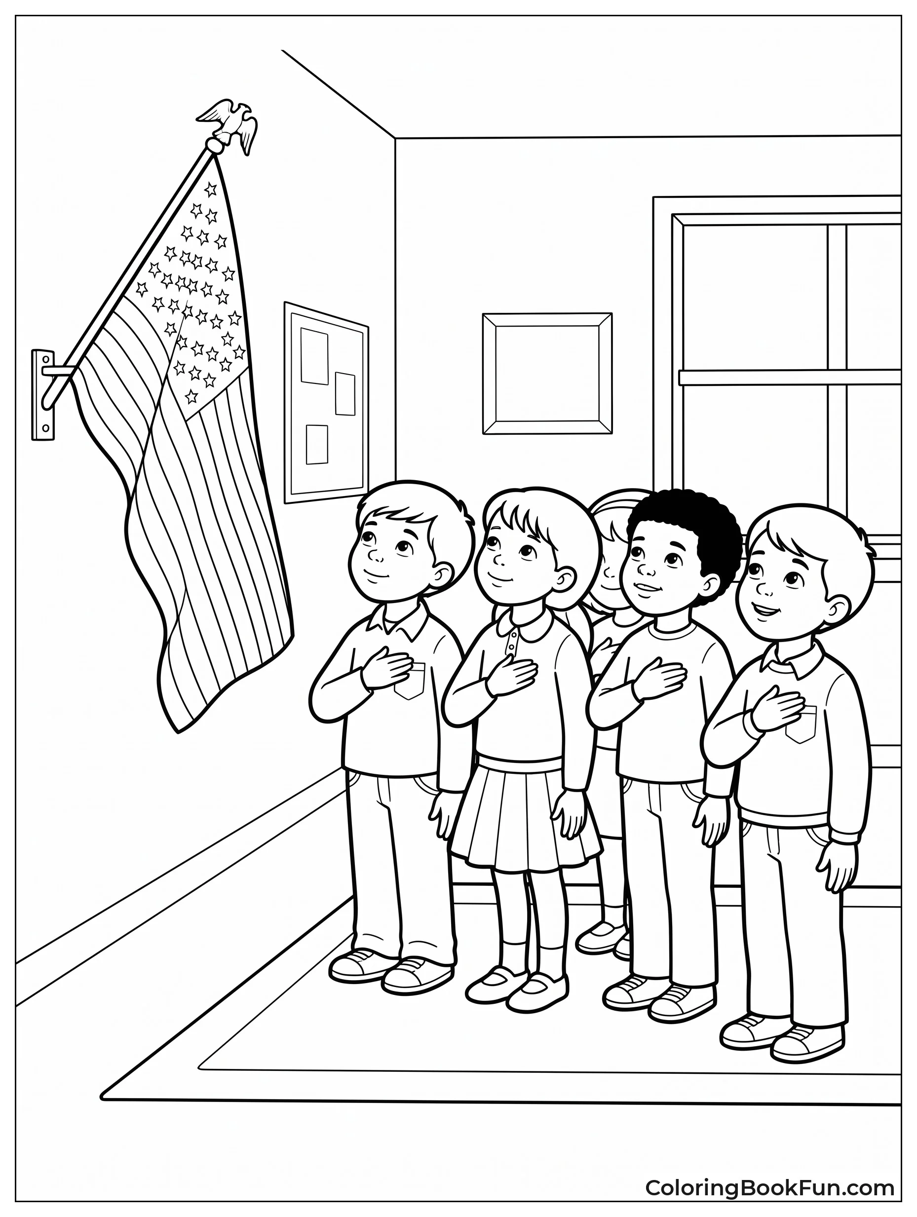 Students Saying the Pledge