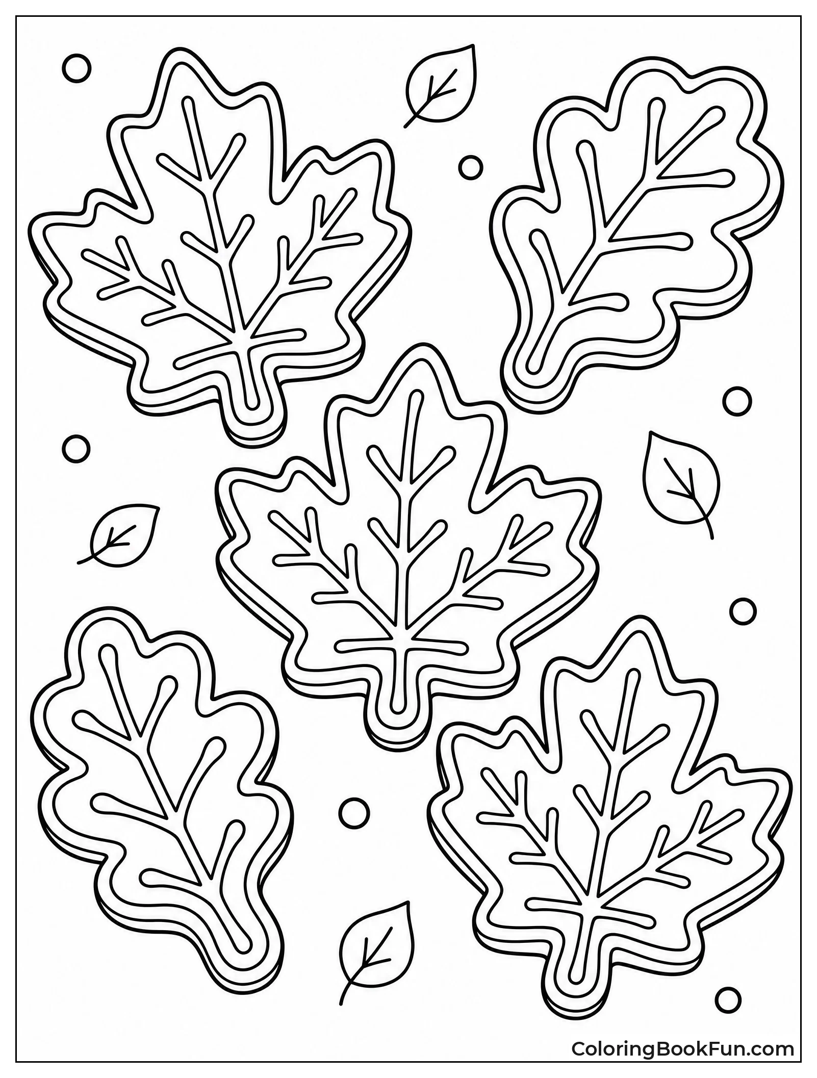 Leaf Cookies with Vein Details