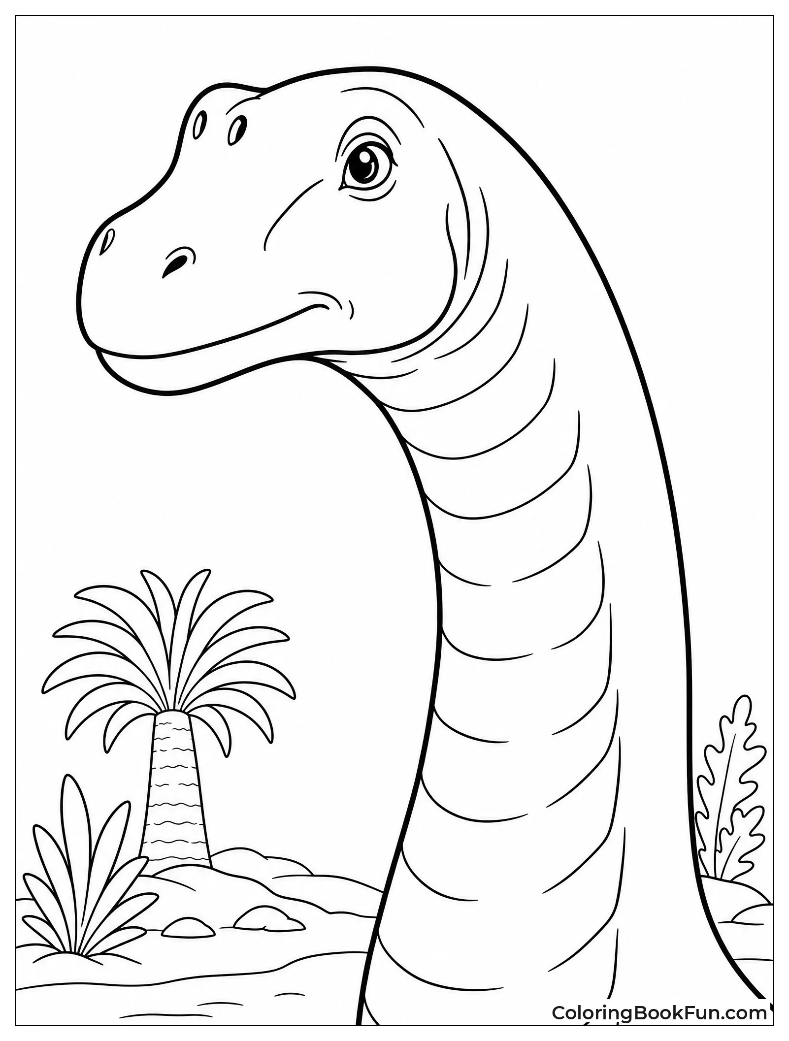 Close View of Brachiosaurus Head