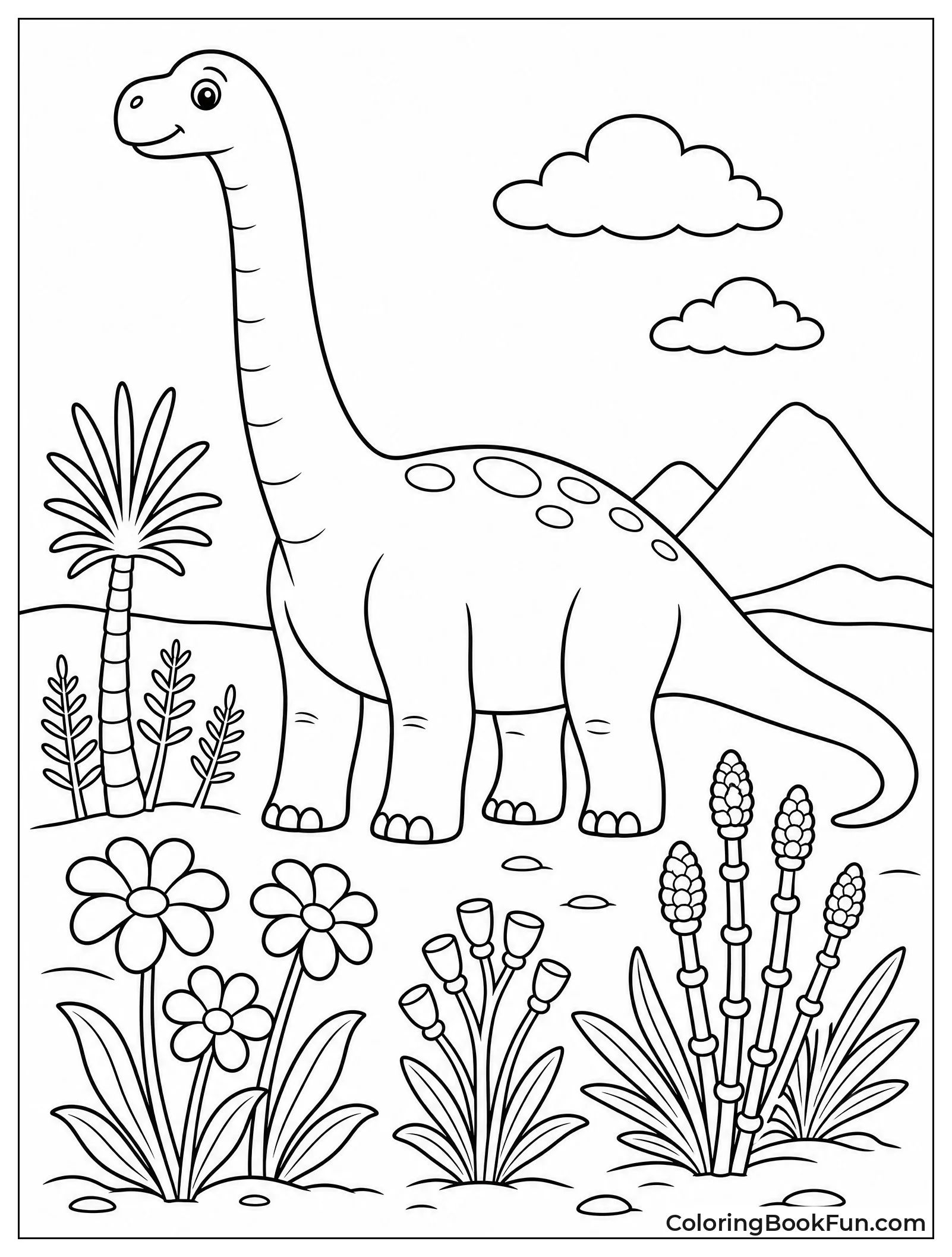 Brachiosaurus among Early Flowering Plants
