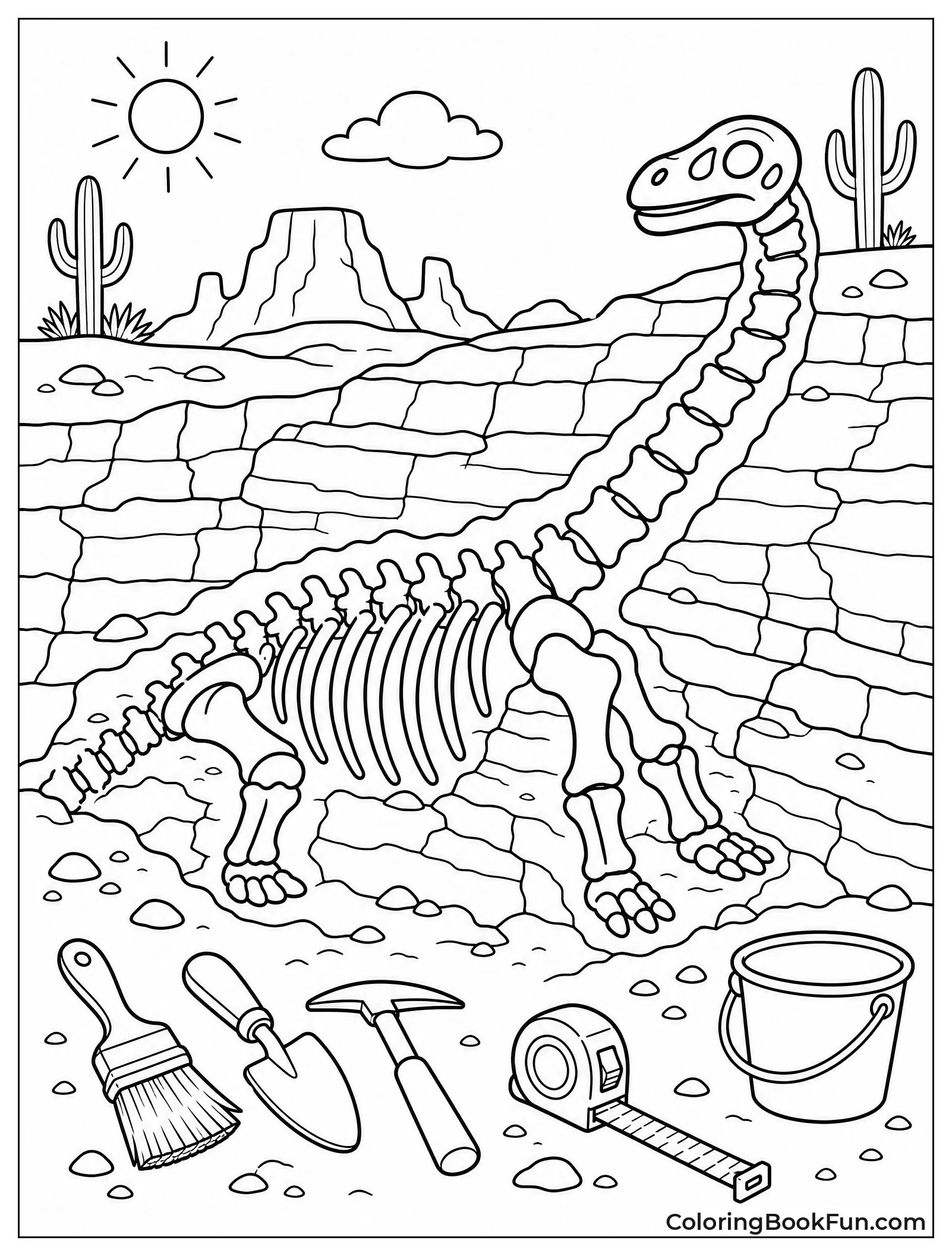 Paleontologists Digging Up Dinosaur Bones