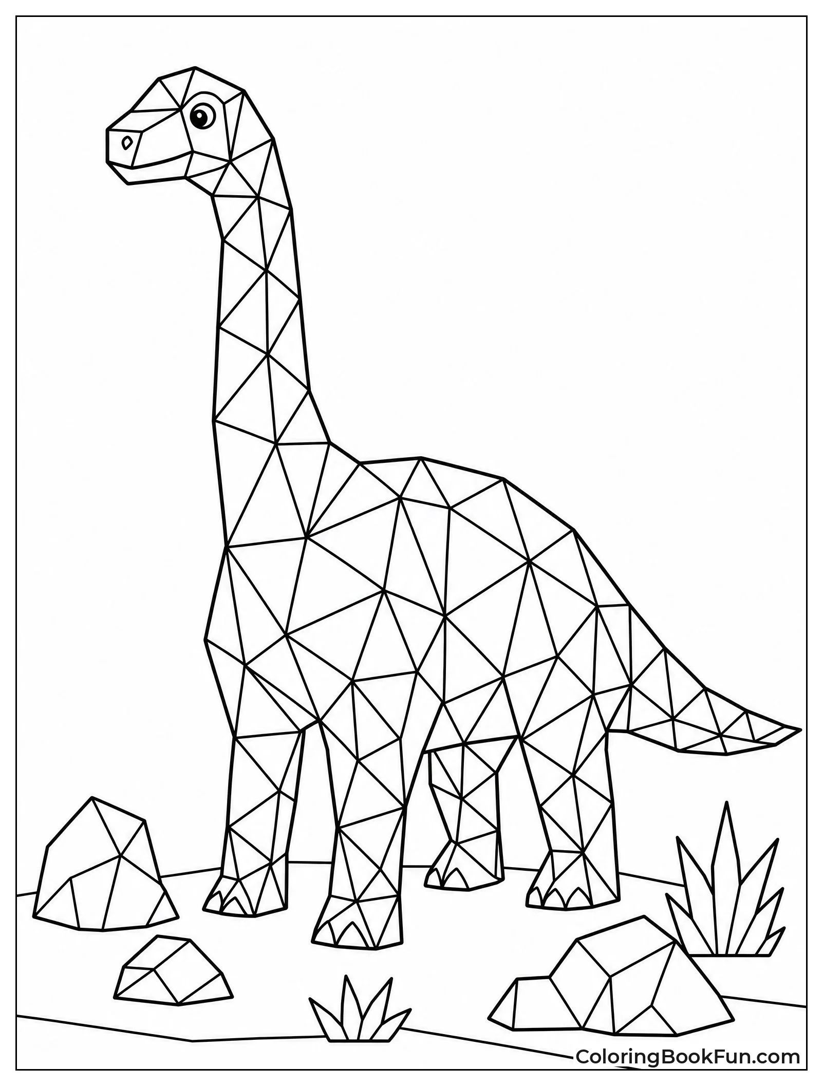 Brachiosaurus Built from Triangles