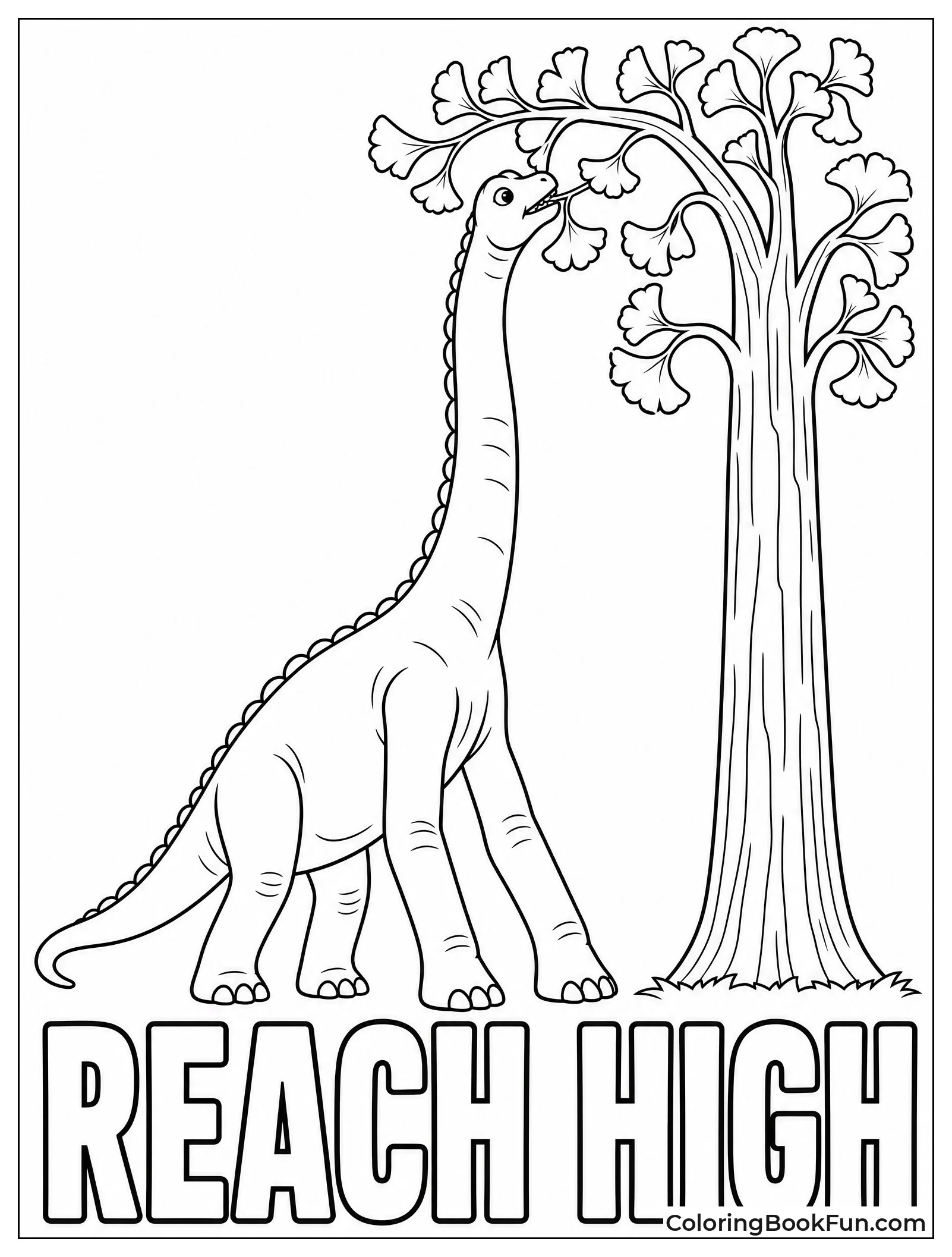Brachiosaurus Reaching for High Branches