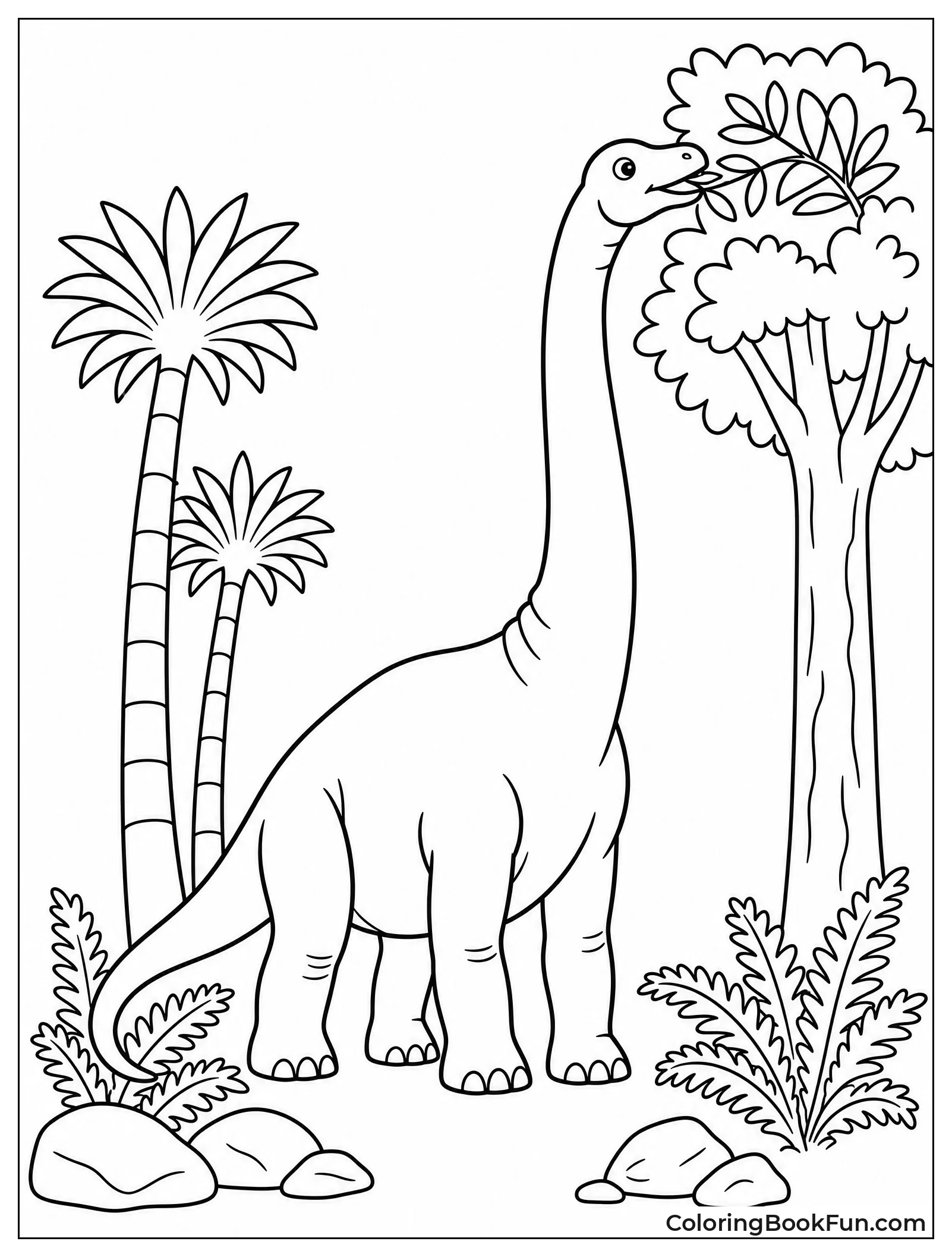 Brachiosaurus Stretching Up for Leaves