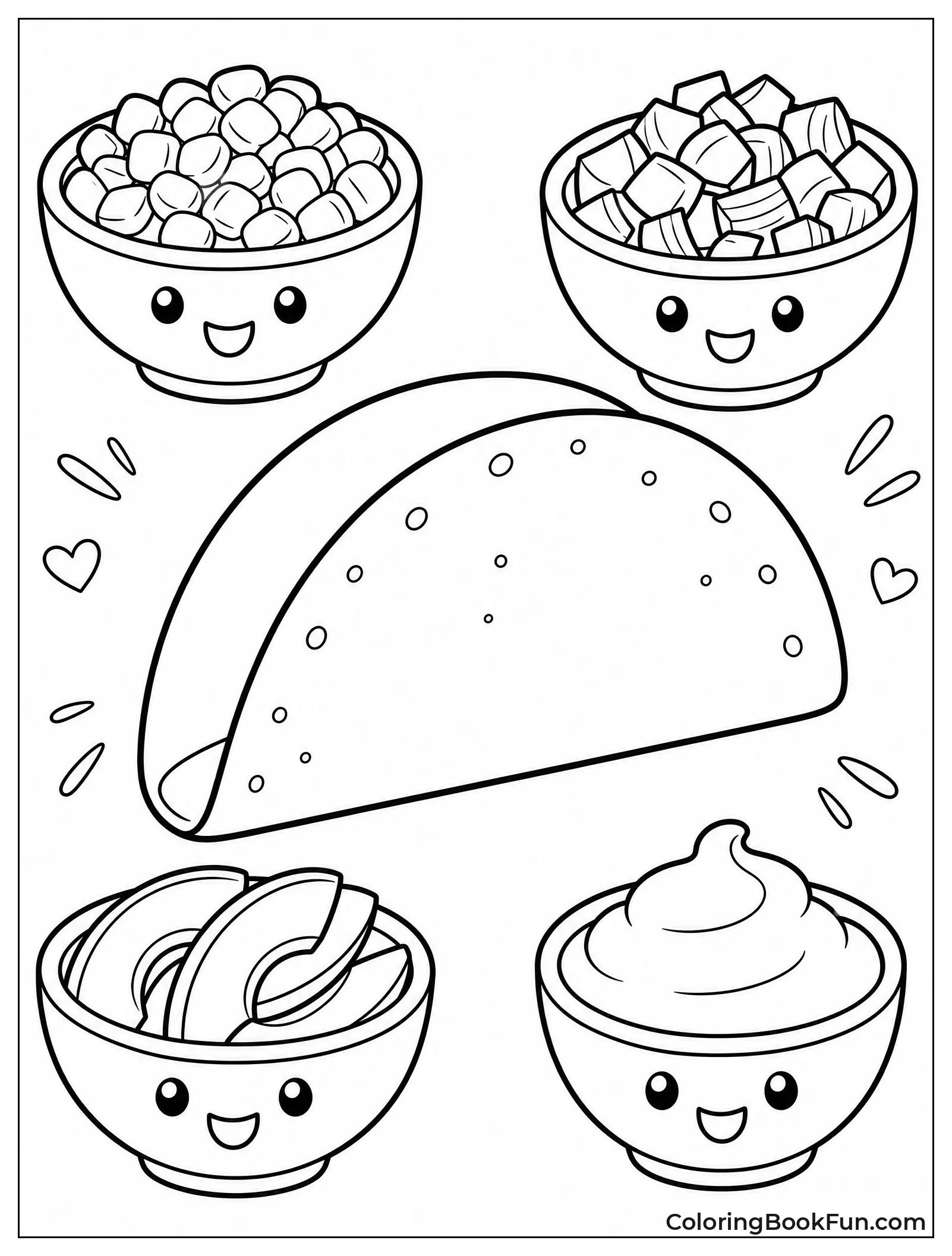Child Filling an Empty Taco
