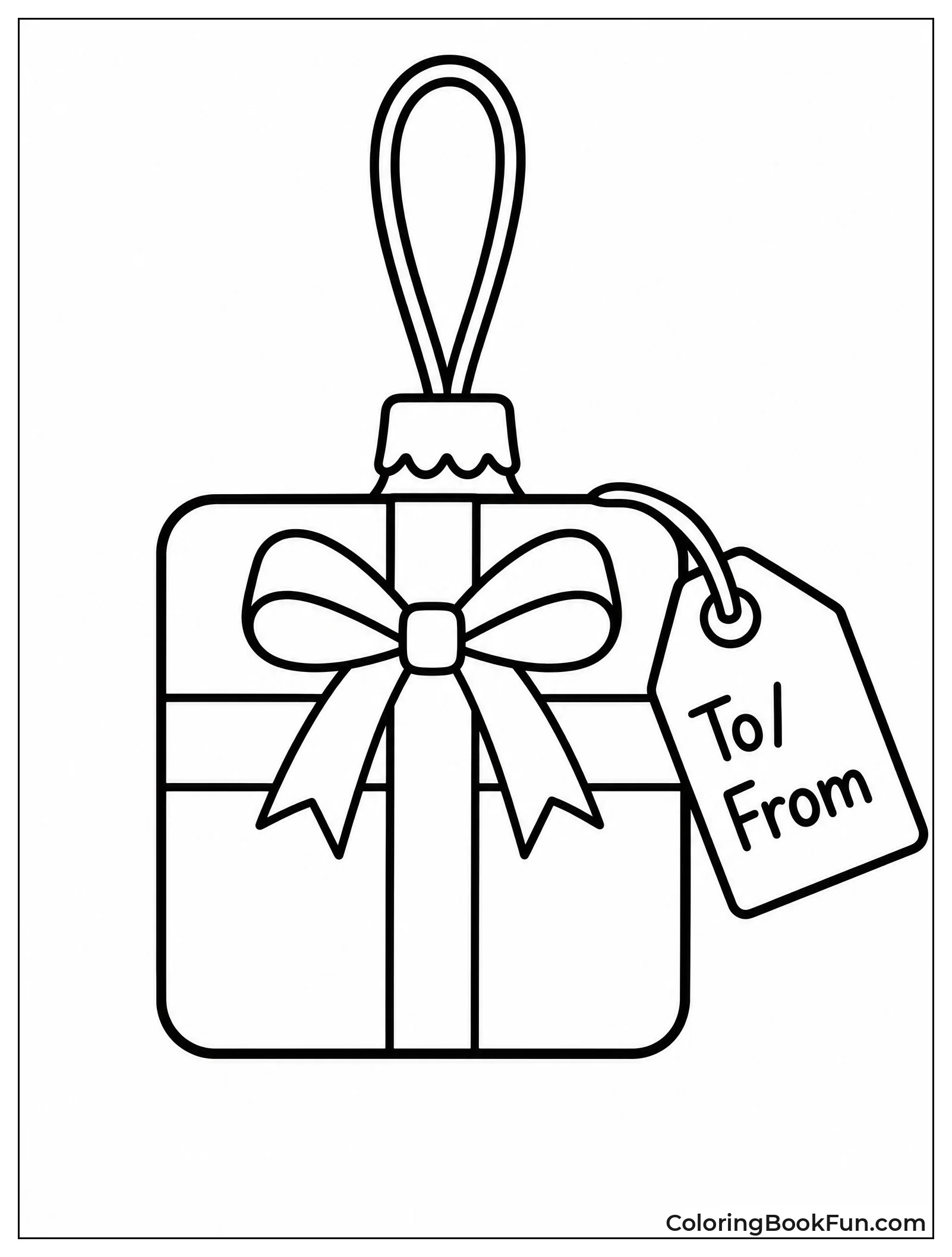 Gift Box Bauble with Tiny Bow