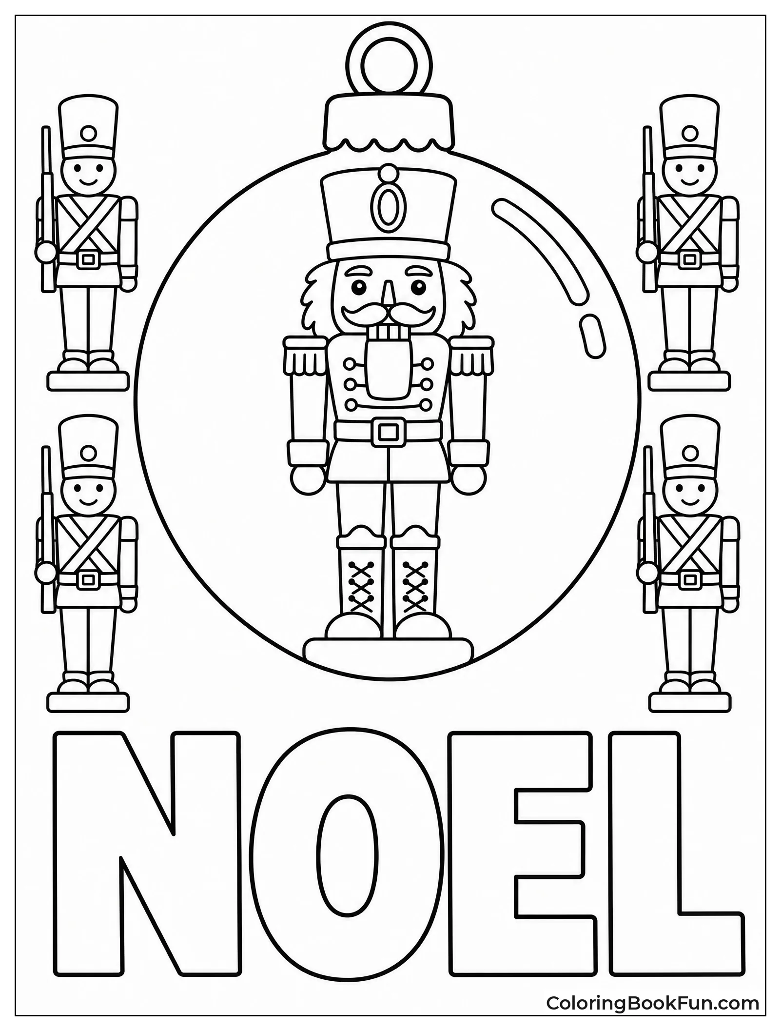 Nutcracker Soldier Standing in Ornament