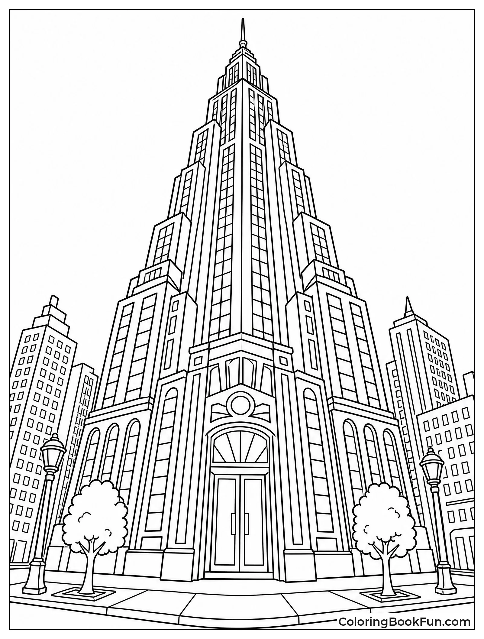 Tall Skyscraper With Many Windows